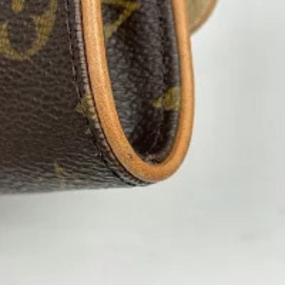 Louis Vuitton Monogram Clutch Bag Brown Twin Shoulder Pochette - Picture 3 of 7